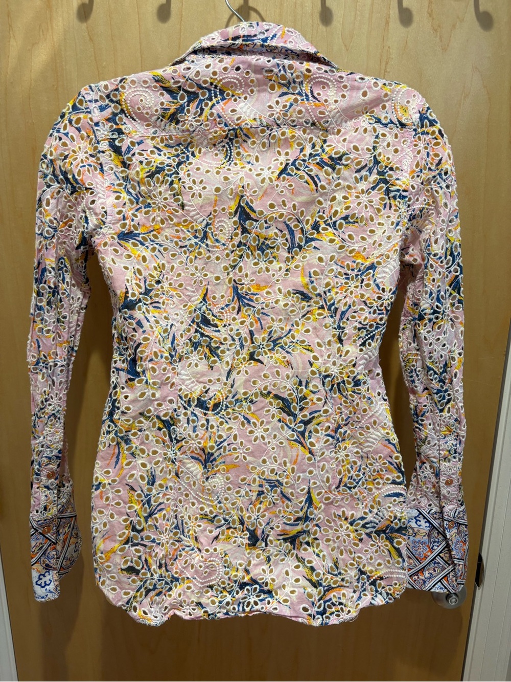 Robert Graham Patterned Eyelet Buttondown - Picture 5 of 7
